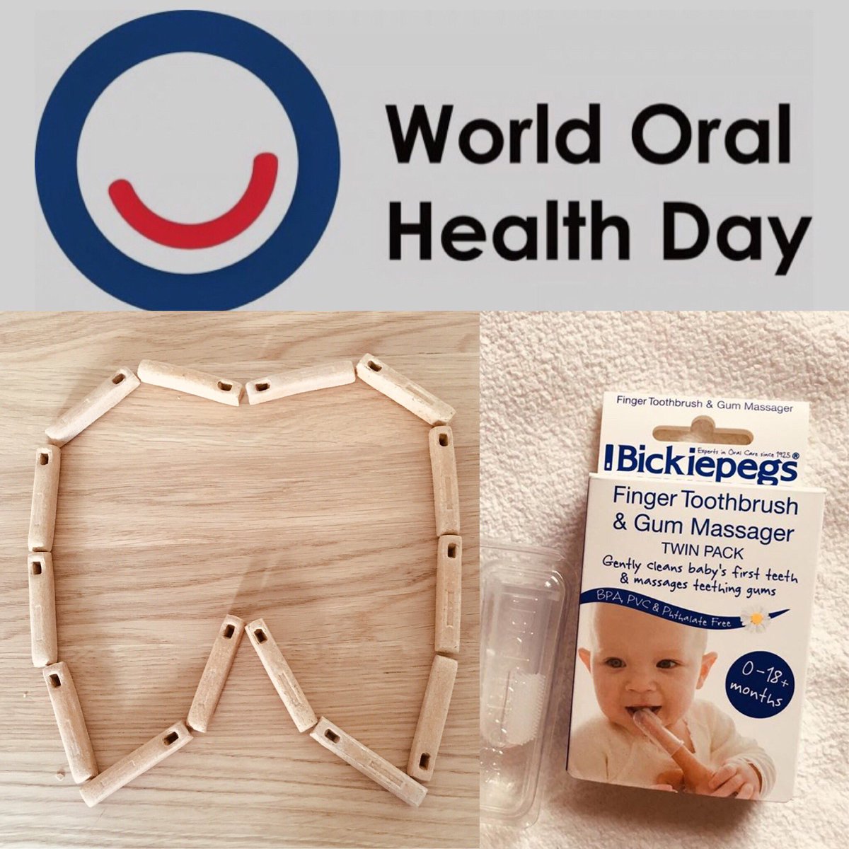 BickiepegsDoidy's tweet photo. We need to look after our teeth & mouths from the very first stages of teething & first teeth😁
#WOHD19 #SayAhh #teethingbaby #firstteeth #DCBy1 #fingertoothbrush https://t.co/ogIiAn6MxN