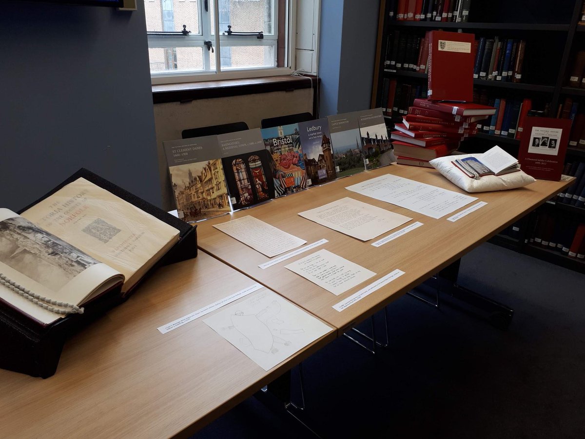 Hello VCH friends! If you're joining us for the #VCHDay today, please drop into our special display in the Olga Crisp Room @IHR_Library. Lots of interesting VCH history and ephemera (including treasures from the archive's #VCHNonsense folder...)