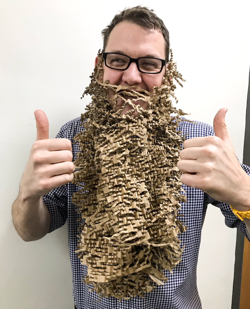 One of our Senior CAD Designers (literally) 🎅🏻 #ecofriendlypackaging #upcycling