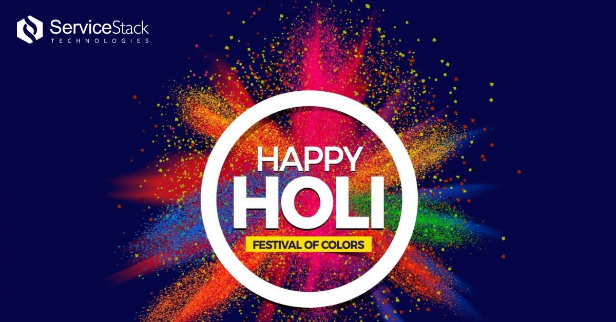 ServiceStackTec's tweet photo. Let the #Colors of #Holi Spread the Message of #Peace and #Happiness!!
@ServiceStackTec wishes everyone a very HAPPY HOLI.
#ServiceStack #HappyHoli #Holi2019 #FestivalofColors https://t.co/32wMB6ecHj