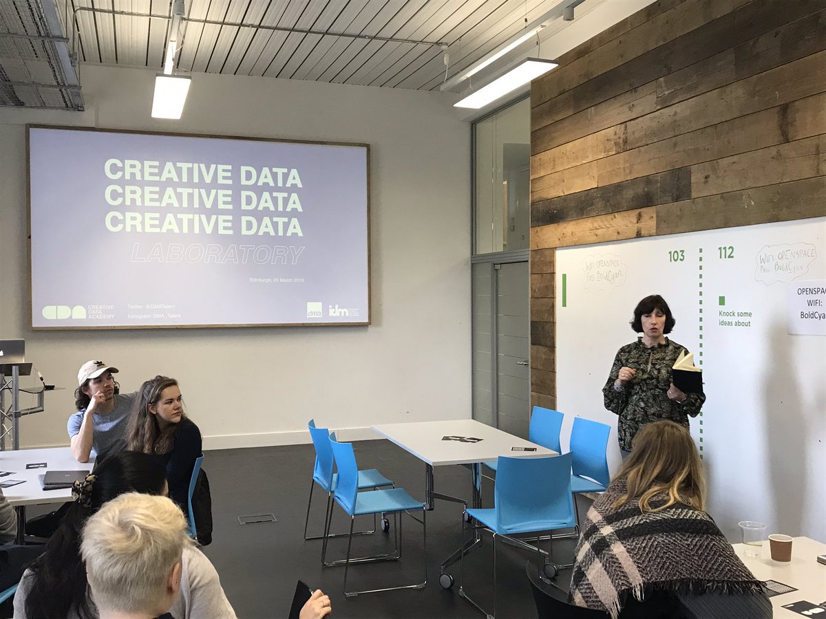 DMATalent's tweet photo. Today we’re at @whitespacers in #Edinburgh for our #CreativeDataLabs part of @DataFest_. Thank you @DataLabScotland @RobHug @HowardBarber1 #datatogether https://t.co/OoxNSQhz8R