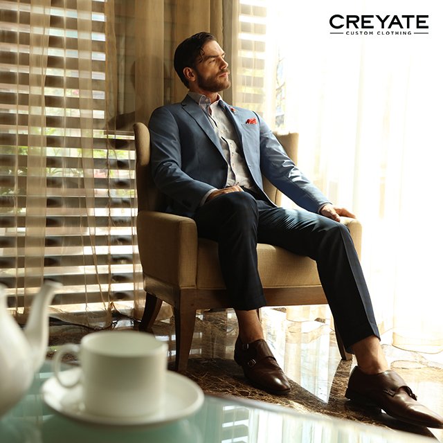Creyate's tweet photo. It takes two to tea on a bright, sunny afternoon. And in case you were planning for it, the tangerine contrast fil coupé shirt knows precisely how to strike the spark. Teamed with a breathable blue blazer and checkered trousers. Customized to your fit. And style.
#creyate #shirts https://t.co/ywbAunC2p9
