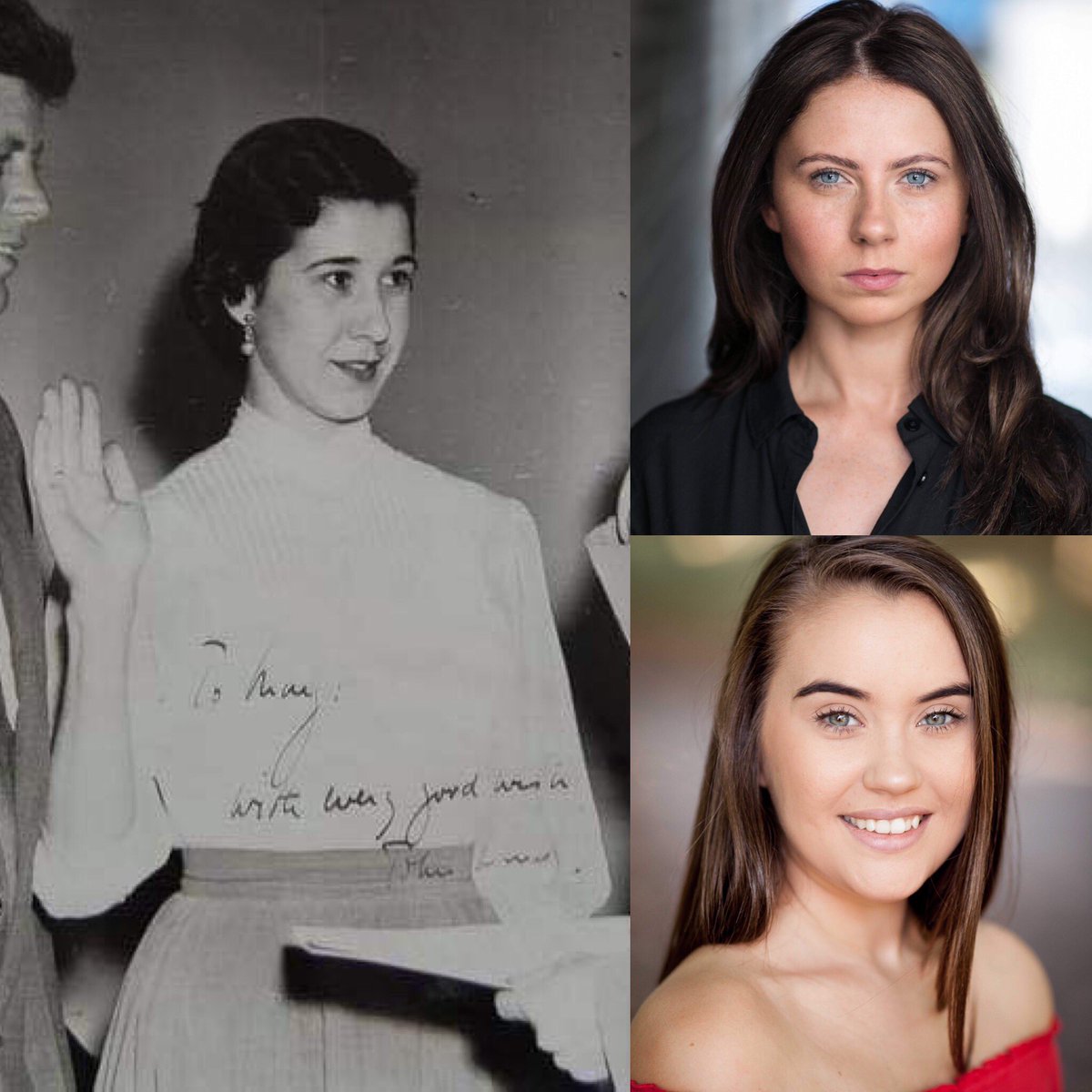 LCMMT2019's tweet photo. The role of Mary Gallagher will be shared by the northern duo, Alexandra Brown and Carrigan Thompson.
#LCMfirstladies #firstladysuite #lcmmt2019 @LCMLive @UniWestLondon @uwl_su https://t.co/K8rkifcxG2