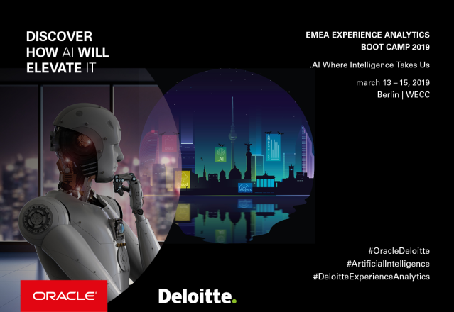 dtwgermany's tweet photo. #OracleDeloitte #DeloitteExperienceAnalytics #ArtificialIntelligence @oracleemeaps @DeloitteDE @fjtorres https://t.co/tEURTiN6GI https://t.co/PnPlzqdeNt