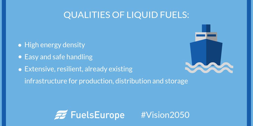 FuelsEurope's tweet image. Shipping requires high density energy products to move people &amp;amp; goods. #Lowcarbon #liquidfuels have an unrivalled superior #energydensity &amp;amp; reduce CO2 emissions from #maritime transport. 

Read more in the #Vision2050: bit.ly/2EX7NHf 

#Going4LowCarbonLiquidFuels