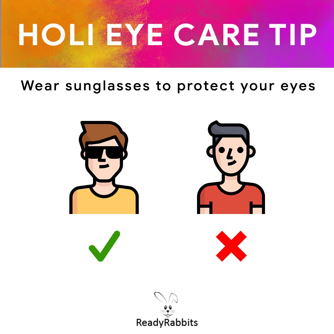 ReadyRabbits's tweet photo. Your eyes are precious. Take care by following the tip given below. 
#happyholi #holifestival #holipowder #bhang #colors #RangonSeKyaDarna #ranngbarse #festivalofcolors #holi2019 #holicelebration #holihai #daagachehain #colorfestival https://t.co/6tQMlbrRMS