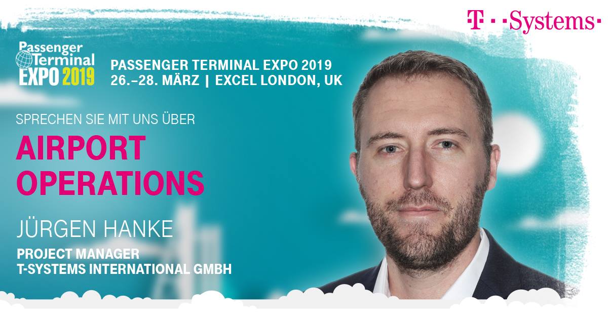 gcueppers's tweet photo. Airport Management steuert Passagiere, Gepäck, Fracht und Ressourcen: Erfahren Sie vom T-Systems Experten Jürgen Hanke auf der PTE 2019 - 26. bis 28.03. in London alles über die modulare Lösung für integrierte Airport Terminal Operations. https://t.co/gnzlUTqStP #Telekomwall https://t.co/nVMS4PHsVk
