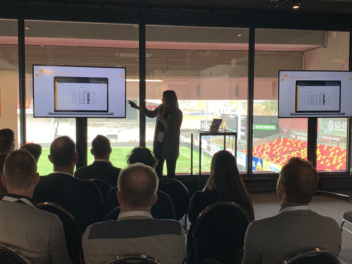 An update about Tableau reports with in the background the AFAS Stadion achter de Kazerne in the background #saday2019 #foodforthought #empoweryourdata