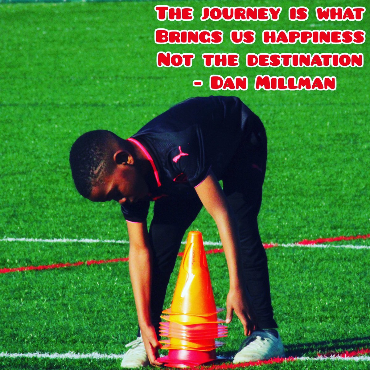 The ⚽️ journey is a long and unpredictable one. Nothing is guaranteed in terms of results / outcomes but it’s important to remain humble and enjoy the process 😃 #mfdfamily #mfd