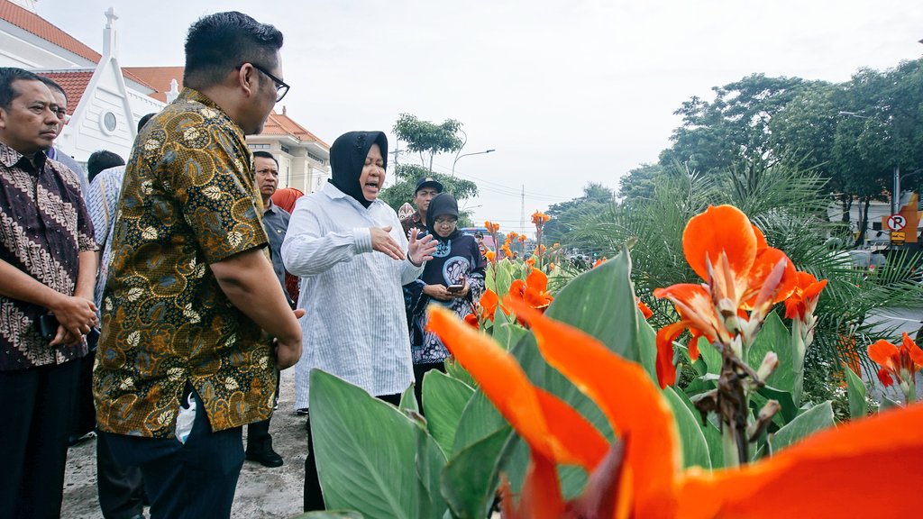 BanggaSurabaya's tweet photo. Gak cuma kunjungi Taman Suroboyo, Bu Risma juga melihat pembangunan Komplek Balai Pemuda yang akan dijadikan alun - alun.

Harapannya, agar pembangunan alun - alun ini bisa berjalan dengan lancar. https://t.co/MIAf4q6zcK