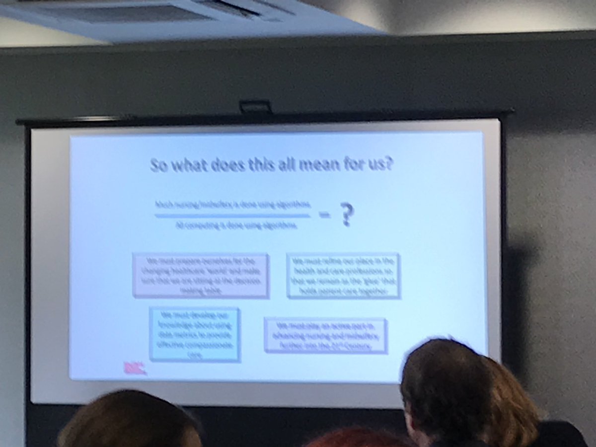 FutureNurseUK's tweet photo. ⁦@FloPanelCoates⁩ ⁦@uclh⁩ nurses and midwives. Powerful questions about advancing our practice in a digital world. Look forward to continuing this discussion post #uclhEHRS as part of next years objective setting #GDENETWORK https://t.co/f2SzuVvFGQ