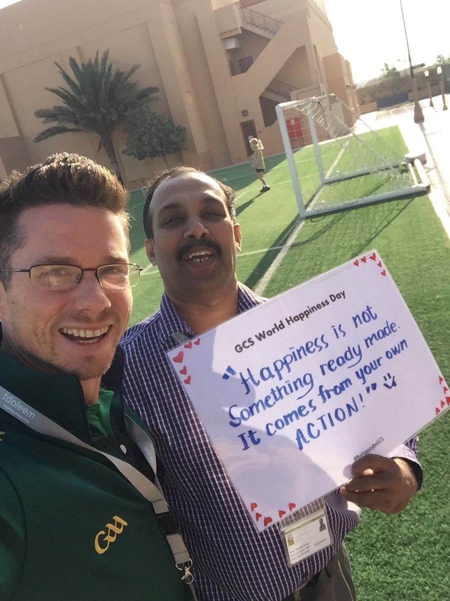 rolaghadban's tweet image. It was amazing sharing #WorldHappinessDay today with the whole school! So many #smiles and #positive messages shared with many holding their #happy signs proudly! @GCSdubai @MrJamiePlunkett #bestdayever #gratitude #compassion @JillShadboltGCS
