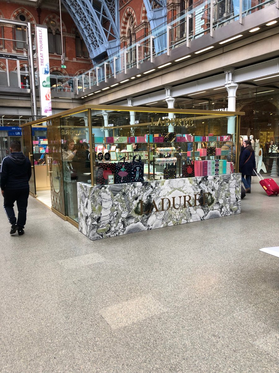 impulsepop's tweet photo. Loving this Ladurée display in London St Pancras! We took a little trip there  to see other displays that we also love. Stay tuned...

- Click the link below Insta
https://t.co/UDK2aXuyic 

#retaildisplay #posdisplay #ladurée #popupshop #shoppermarketing  #impulsepointofpurchase https://t.co/lnnISQbrtc