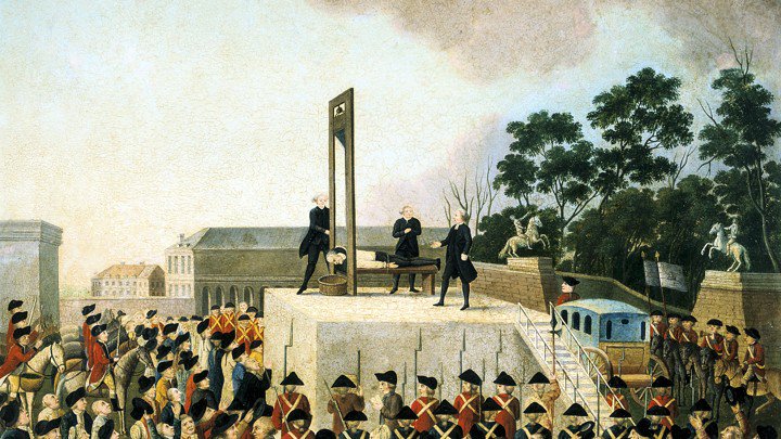 DoucheTheMonkey's tweet photo. 1792 - In Paris, the Legislative Assembly approved the use of the guillotine. Those were the days. https://t.co/VdpBEI7YkL https://t.co/17lSMmCXaZ