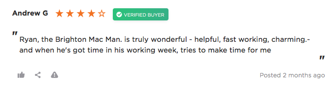 We love our customers here is one of our top reviews #macrepair #applerepair #applesupport
reviews.co.uk/company-review…