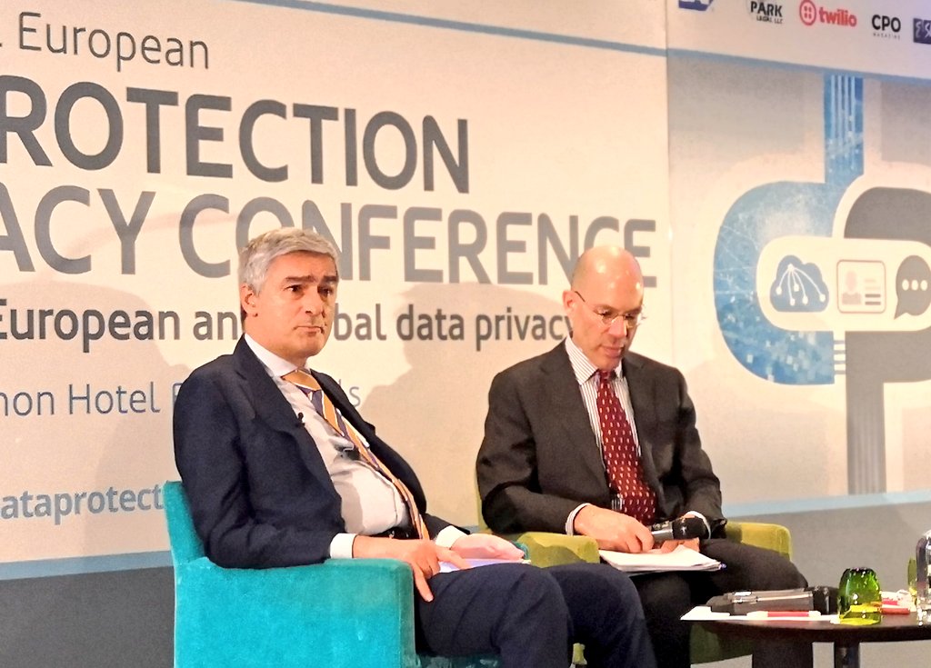 EU_EDPS's tweet photo. .@Buttarelli_G #GDPR enforcement is happening now. According to @EU_EDPB statistics there have been over 600 cross border cases, over 200 000 national cases and about €55 million in fines imposed #DataP2019 https://t.co/PXa3gN6fxA
