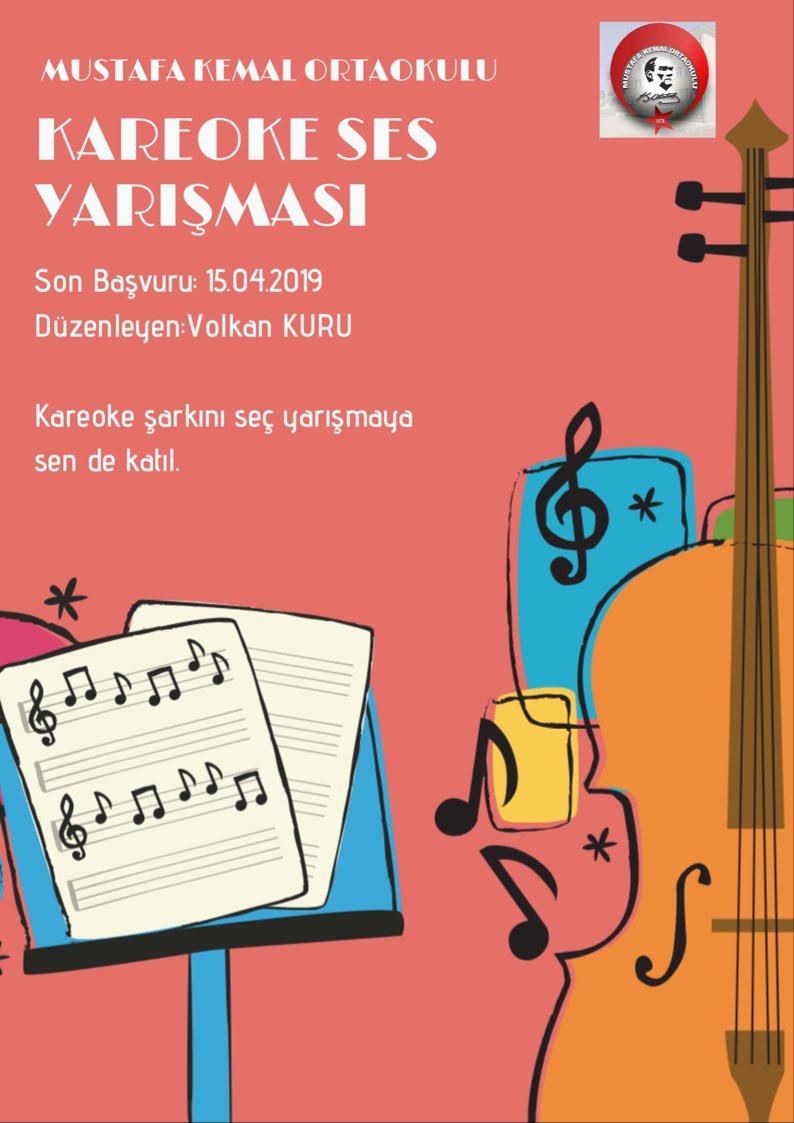 vkuruu's tweet photo. #HilvanMustafaKemalOrtaokulu
Okulumuzdaki saklı sesleri ortaya çıkarmak ve öğrencilerimizi bu tempolu dönemde biraz rahatlatmak ve motive etmek için onlara fırsat sunuyoruz.
@tcmeb @ziyaselcuk @Abdullah_Erin47 @fduman27 @serafettinturan  @TurgutMehdi  @MustafaCDR1 @HilvanIlceMEM https://t.co/VuaHOpX5o7
