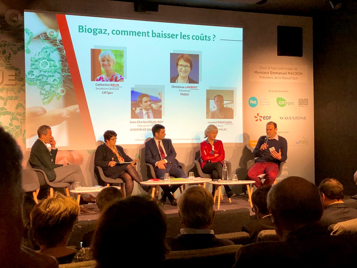 [#ForumTE]

Tous les acteurs de la méthanisation connaissent un développement très fort en matière d’emploi 

Laurent PAUCHARD, Gérant <a href="/Methalac_69/">Methalac</a>

#biogaz #energiesrenouvelables 

lesechos-events.fr/event/transiti…