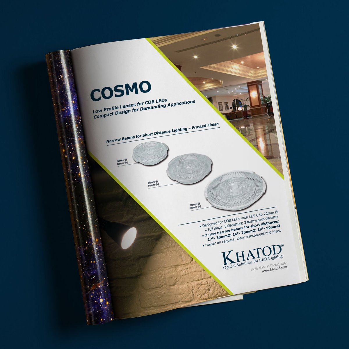 KhatodOpto's tweet photo. The best way to start the springtime: the American magazine @arc_mag publishes a page dedicated to #Cosmo and presents the #Khatod lenses in the Finest Italian Design section
_
#khatodopto #light #lighting #design #led #illuminazione #news #magazine #design #lightingdesign https://t.co/63KaN3WTAy