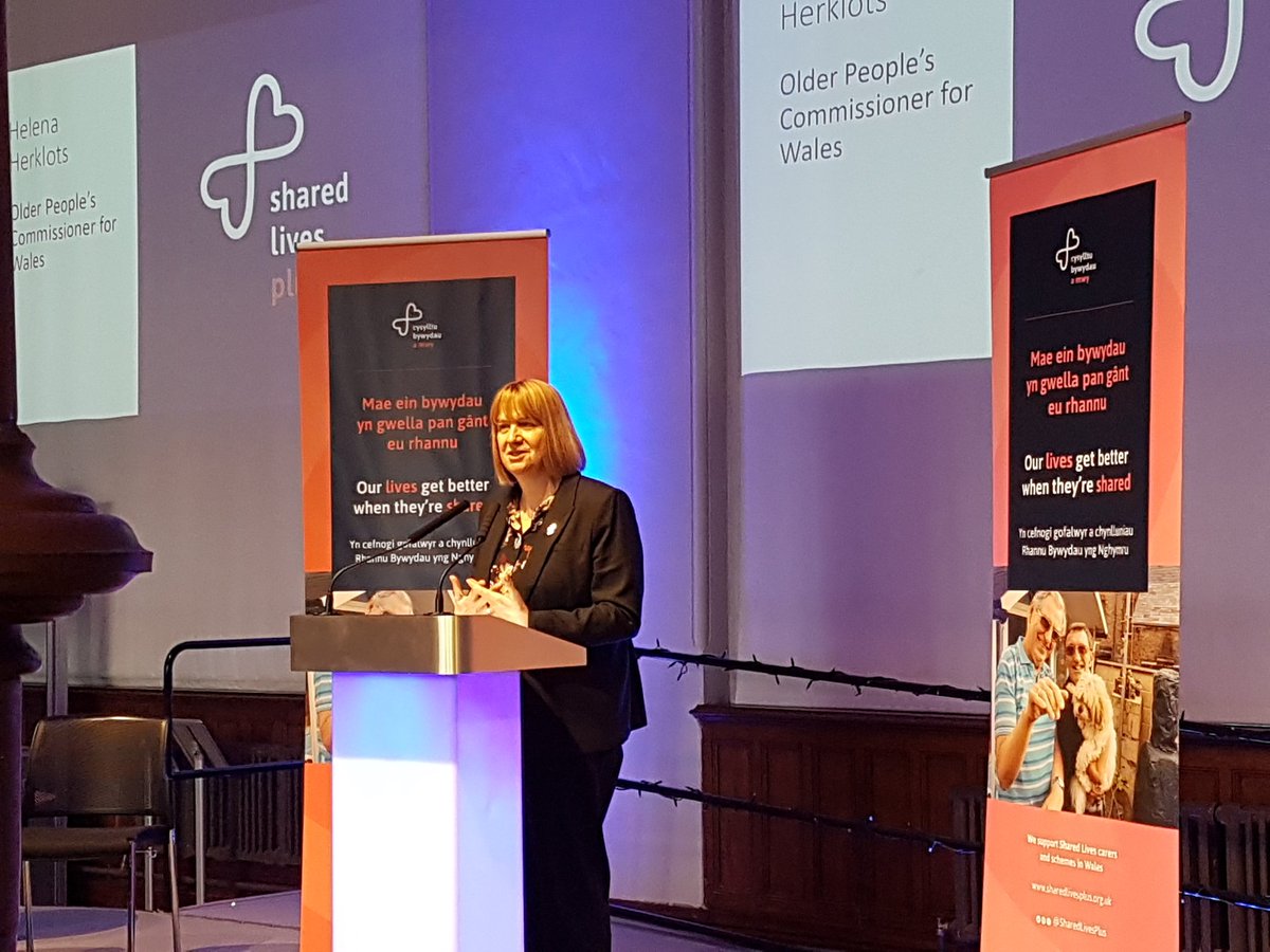 SharedLivesPlus's tweet photo. @HelenaHerklots says Maya Angelou's quote "it's how people make you feel" - that's what #SharedLives does- it's personal #socialcare #Wales https://t.co/9QmPKfd2b9