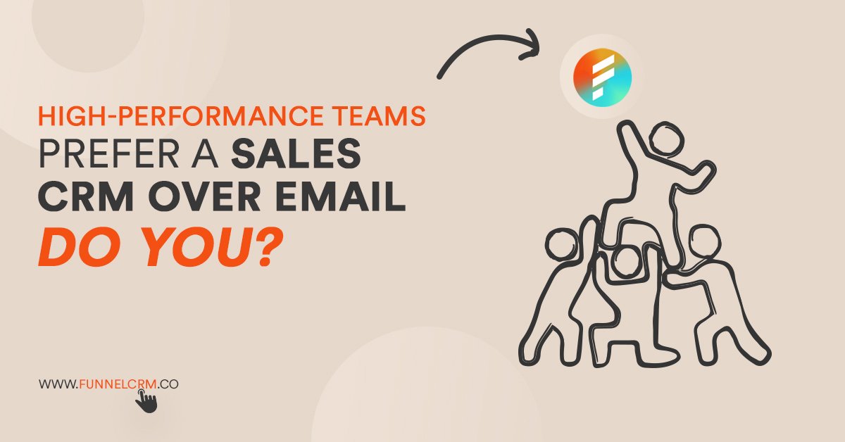 funnelcrm's tweet image. Unlike email, #CRM helps you build long-term relations to gain repeat #Sales 
Compare #FunnelCRM &amp;amp; Email side by side and choose the best solution that fits your needs.

👉Rise above the noise. #Switch_to_Funnel_CRM today.

 ➡️funnelcrm.co/email-alternat…