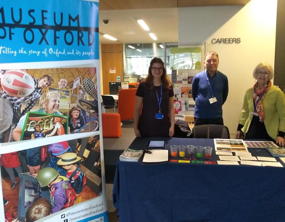BrookesCareers's tweet photo. Stop by and talk to the team from the @MuseumofOxford this Volunteer Wednesday to find out how you can volunteer and boost your work experience!
They're just outside @BrookesCareers in the @oxford_brookes #JHBB Forum 👋 https://t.co/NpYUs5mzRd