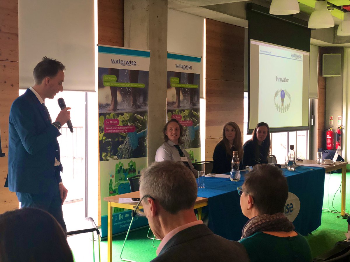 DawnMCreighton's tweet photo. Fantastic to have our @NorthumbrianH2O stars Tom and Tim sharing our #innovation ideas and plans for #WaterEfficiency at the #WaterwiseConference2019 - great work, team! https://t.co/vEDnizU6AB