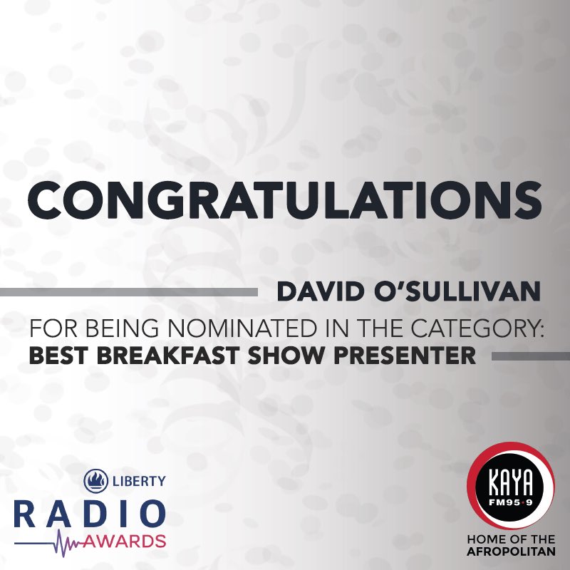 KayaON959's tweet image. Congratulations to @davidosullie and the #BreakfastwithDavid team for being nominated in categories • Best Breakfast Show • News and Actuality Show &amp;amp; Best Breakfast Show Presenter at the @Liberty_RadioA #LibertyRadioAwards