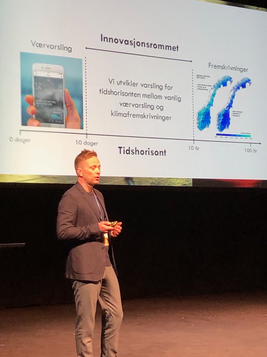 torp_cathrine's tweet photo. Det ligger et stort innovasjonsrom mellom det korte og lange tidsperspektivet for #vær statistikk som bl.a Voss kommune trenger for å sikre seg mot flom og du for å planlegge sommerferien 😎 det forsker ⁦⁩ ⁦@erikwk⁩ ⁦@NORCEresearch⁩ #horisont https://t.co/pXZejAK5us