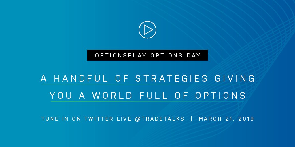 TradeTalks's tweet photo. When it comes to trading, the #options are limitless. Tune in to our video series @OptionsPlay #optionsday to explore incorporating credit spreads, technical analysis, and portfolio hedging into your trading repertoire on March 21 at 11am EST $NDX $NQX https://t.co/6DNFCaMkdF