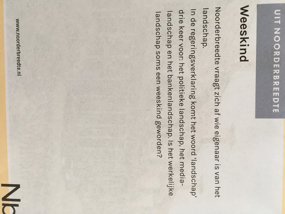 Zorg dat het landschap geen weeskind is, stem voor een krachtig bestuur. (Afbeelding: Groninger Scheurkalender)