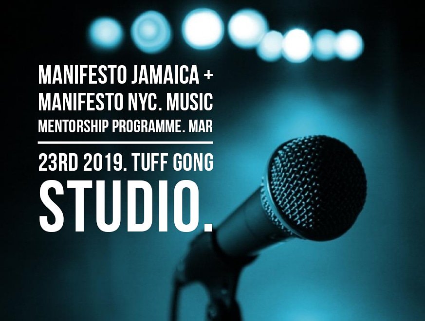 If you haven't already Save the date and get ready to audition for the Manifesto Jamaica x Manifesto nyc's Music Mentorship Programme. Audition time 10am -3pm. Prove yourself and seize this wonderful opportunity! email: linkup@manifestojamaica.com
<a href="/ManifestoJA/">Manifesto Jamaica</a>
<a href="/Manifesto_NYC/">Manifesto_NYC</a>