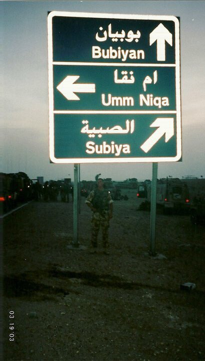 matt76smith's tweet photo. 16yrs ago today we unleashed hell on the Al Faw Peninsula from Bubiyan Island as part of the start of #OpTelic We lost two good men that night in a heli crash, Les & Welly. Les lived in the room next door to me in the mess and it hit me hard. #29Cdo #Iraq #3Cdo #NeverForget https://t.co/5wZeIRU1DL