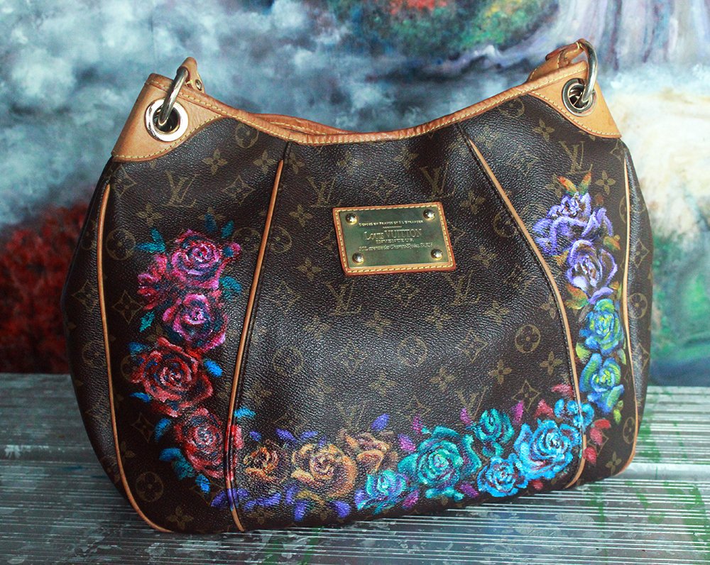 Hand Painted Louis Vuitton Handbag