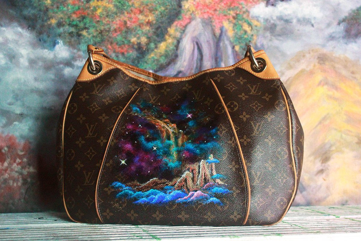 lv bag painting