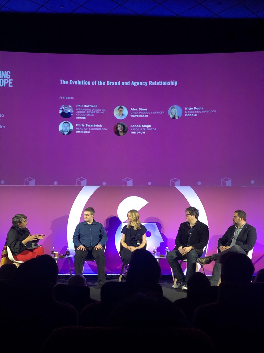 Fascinating session at #AWEurope on the changing relationship between agencies and brands. The main takeaway? "Be a great partner; a great listener; and identify your clients goals. If you can be a trusted ally that understands your client's business, you'll have a clear role!"