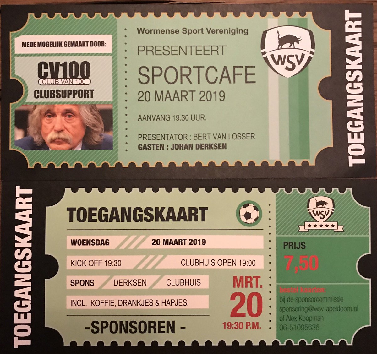 Vanavond bij <a href="/wsv_voetbal/">WSV Apeldoorn</a> i.s.m. <a href="/WSVClubsupport/">WSV Clubsupport</a>. Dat belooft een mooie avond te worden.....