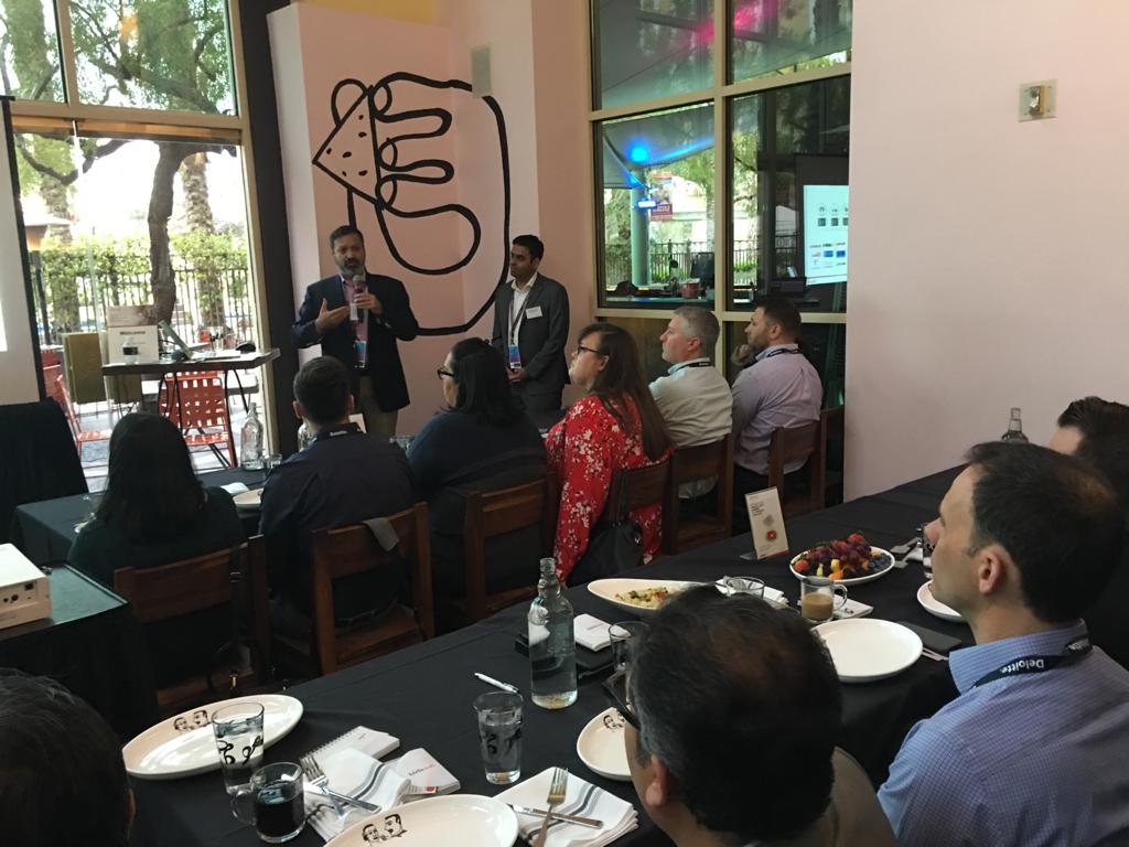 birlasoft's tweet photo. An early morning #breakfast session! Sure a lot of you like 'em. 😋 Learning with a slice of toast by your side. 👍 #OracleMBX  A session on how to Kick-start your #OracleCloud journey with #OraclePDH #productdatahub by Mayank Gupta! #eventinghour @QuestUserGroup @work4mine ✔️ https://t.co/CNrLnu7v2B