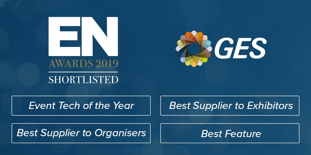 Just 2 days to go #eventprofs! So pleased to be up for four #ENAwards Good luck to everyone nominated! 
#EventTech #BestFeature #SuppliertoExhibitors #SuppliertoOrganisers
@ExhibitionNews @GES_EMEA