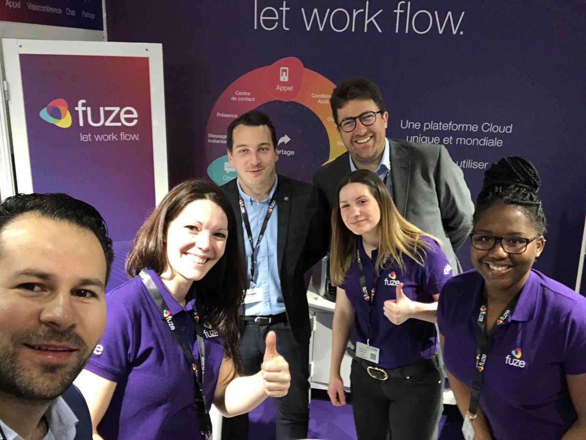 ClaireRoselli's tweet photo. Une équipe de choc pour vous accueillir ! Venez rencontrer @Fuze sur le stand J20 @ITSMeetings https://t.co/RIwiJHtAaR