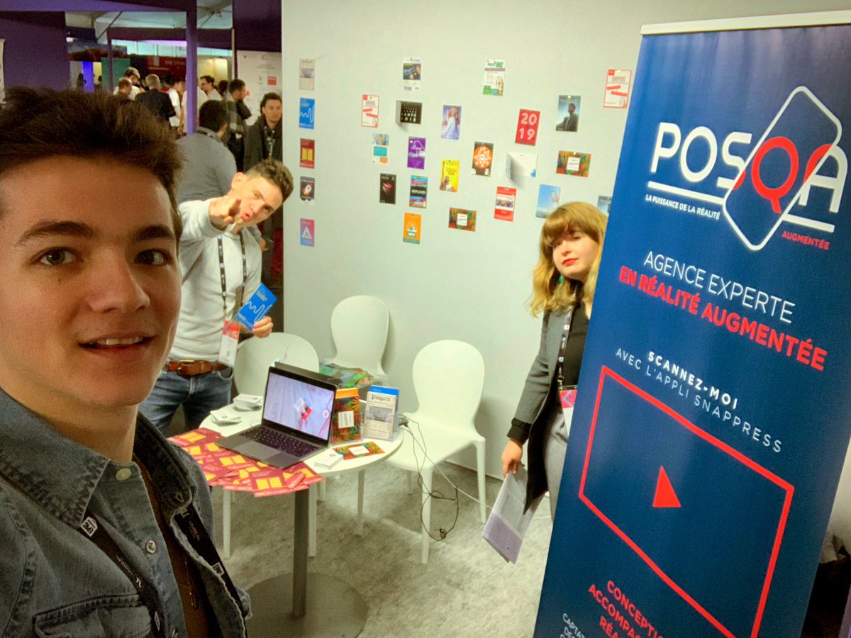 POSQA's tweet photo. On vous attend sur le stand D28 au @lavalvirtual aux côtés de @SnapPress_  pour une démo en #realiteaugmentee ✨ https://t.co/vWkeBB18eV