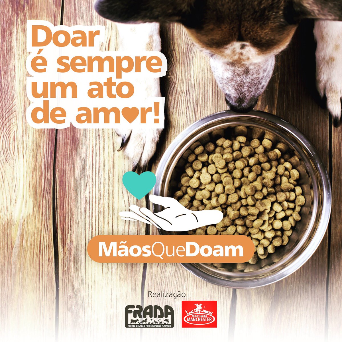 lucianodejlle's tweet photo. Sábado, dia 23 de março, das 9h às 17h estaremos na Agropecuária Manchester (Rua Alexandre Doehler, 179) para receber a sua contribuição de ração, alimento humano ou produtos de limpeza.
Doar é um ato de amor, sempre!
#MãosQueDoam
#DoarFazBem
#AgropecuáriaManchester
#Frada https://t.co/GDQcjhzrec
