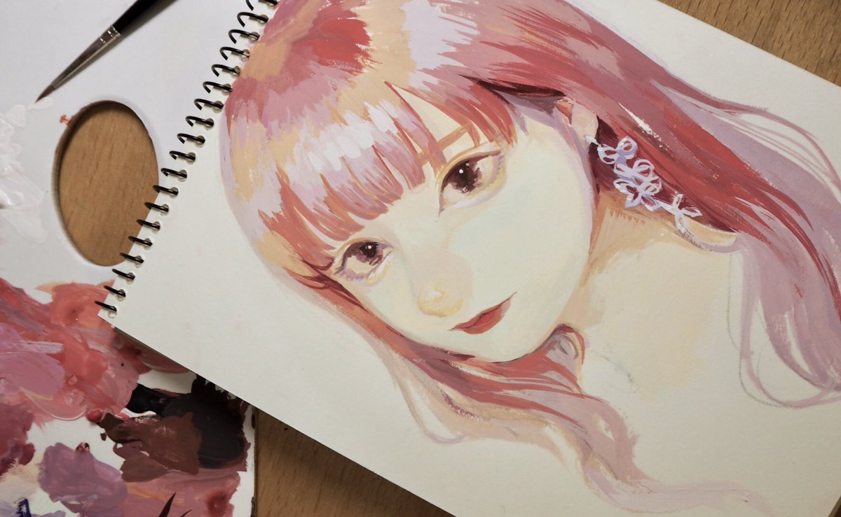 「うらちゃんのピンク髪がかわいい、、、 」|nanatamaのイラスト
