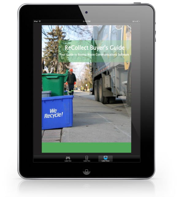 Routeware's tweet photo. Are you a municipality or private hauler, confused with the complexities of waste and recycling communication tools for your audience? Download our Buyer's Guide today: https://t.co/ar7qsxVdbw #recollect #reducecontamination https://t.co/e0GOyoN5ZX