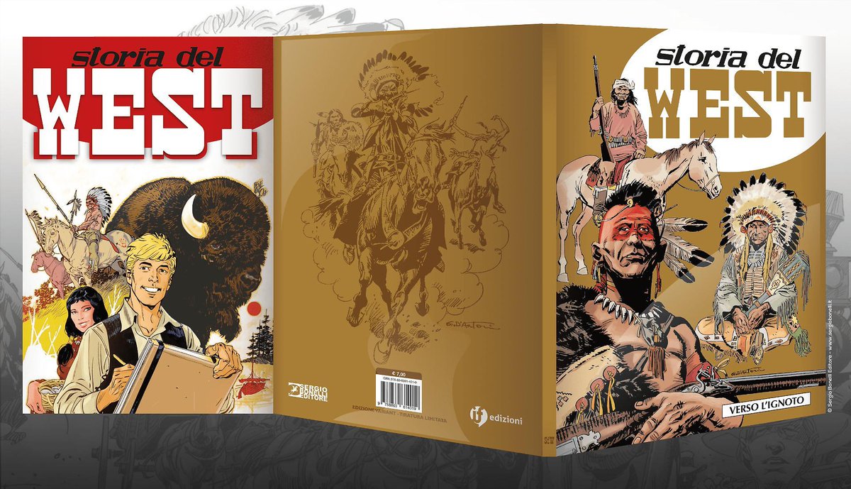 ifedizioni's tweet photo. STORIA DEL WEST 🗓

Cari lettori,

Mancano 2 settimane all'uscita in edicola di #StoriadelWest a colori! 🕟

Vi informiamo che sul nostro sito sono disponibili pochissime copie dell'edizione variant del primo numero presentato a @Cartoomics 2019! ✨
#variantcover #comicbooks https://t.co/ypPLJ1ceOh