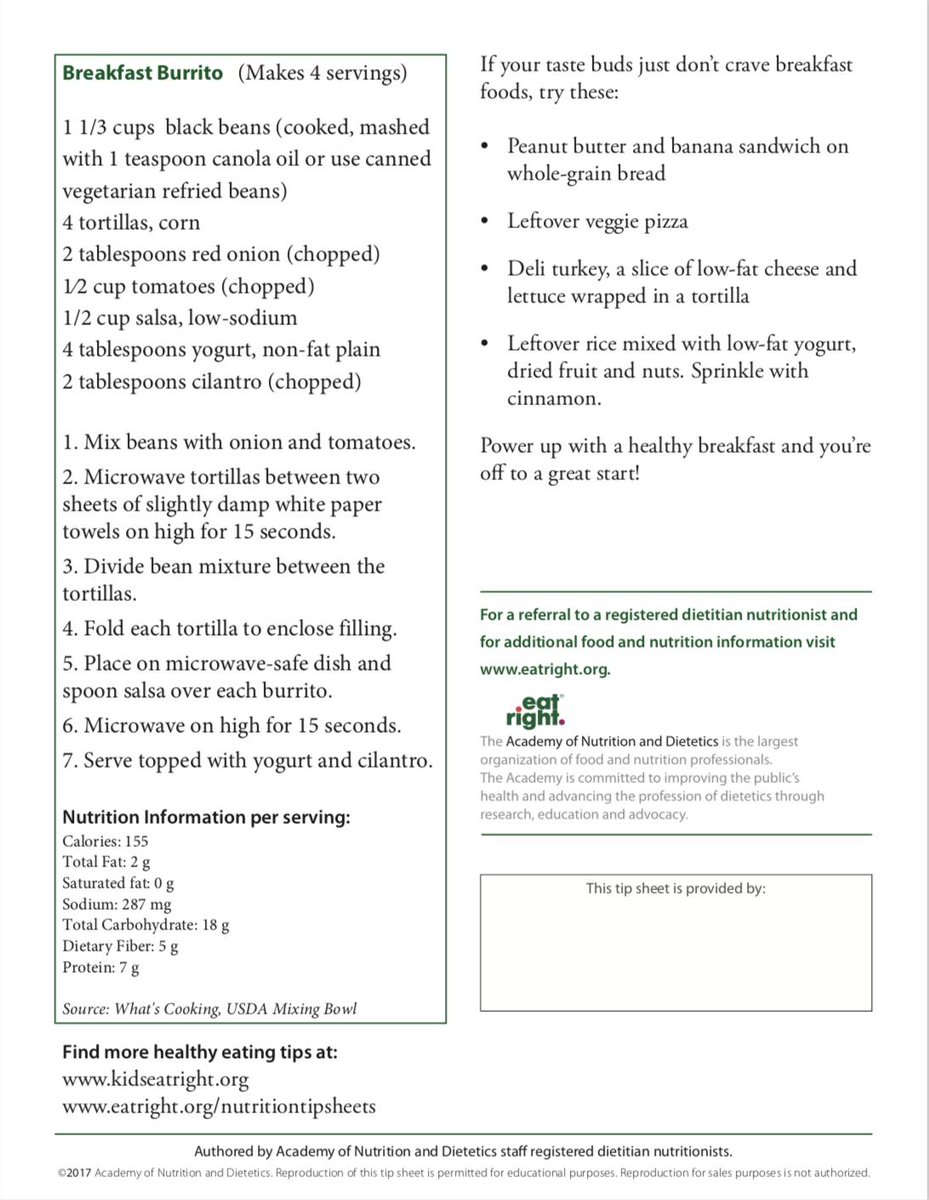 lifeskillssf's tweet photo. Lacking energy this morning? Try one of these quick and easy breakfast recipes. #NationalNutrition #lifeskillssouthflorida https://t.co/kcOE70zfLr
