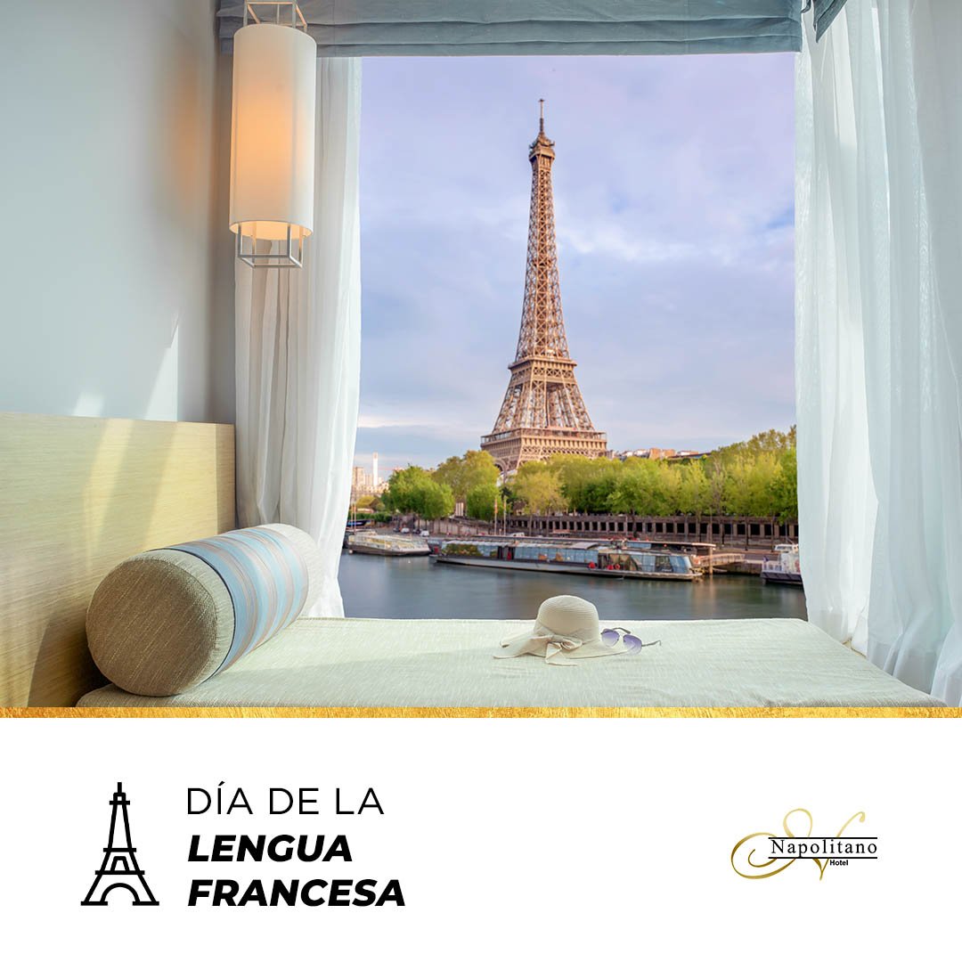 Hoy conmemoramos la fundación de la organización Internacional de la Francofonía, organismo que reúne a distintos países de habla francesa. 

#NapolitanoHotel #SoyNapolitano #Díadelalenguafrancesa #Francia