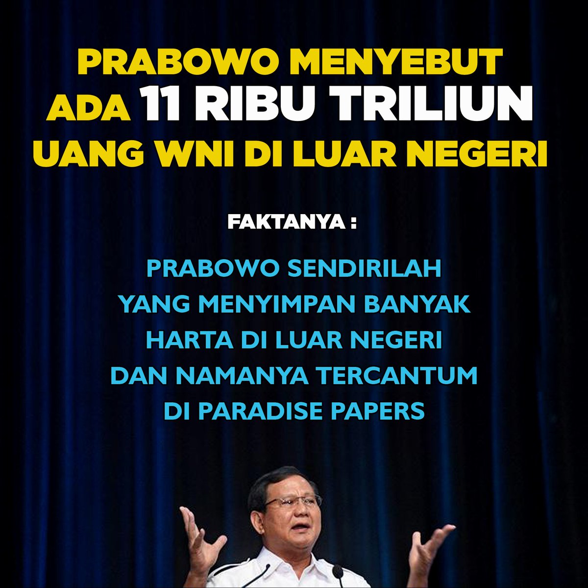 pt_anisha's tweet photo. Pak Prabowo ini suka sekali mengungkit uang Indonesia yang ada di luar negeri. Padahal dia juga dicurigai soal uangnya yang masuk ke dalam daftar Paradise Papershttps://youtu.be/oVZ8p0XoTZQ    @minahMNR @PramudaBicara @tiyaaa11 @AdaMokhtar @DevaAmalia5 https://t.co/TdvMtTSkQY