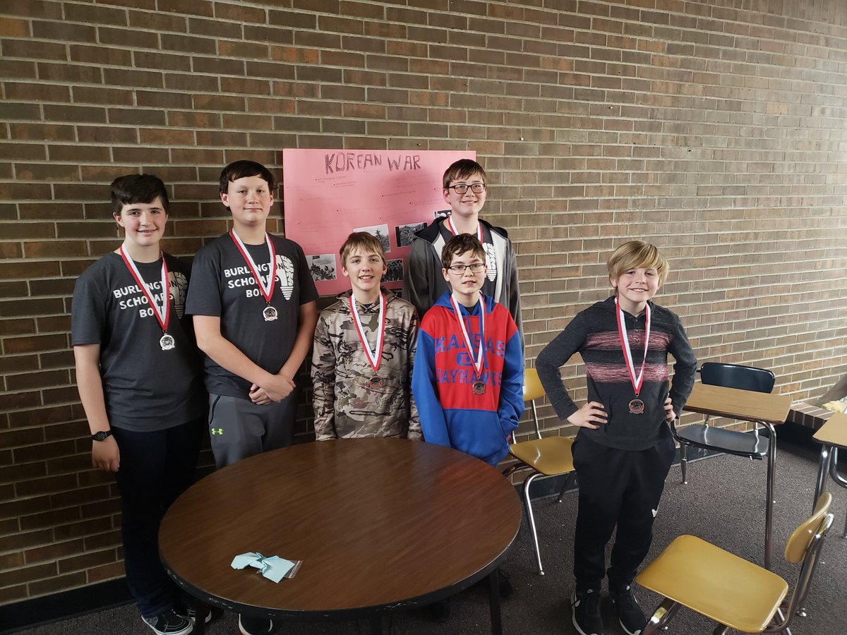 BMS scholars bowl results: 7th grade placed 2nd with a 3-1 record. 8th grade finished with a record of 2-2. Miss Leiker did a great job running the meet and we are all thankful for the adult help!
#BtonMS