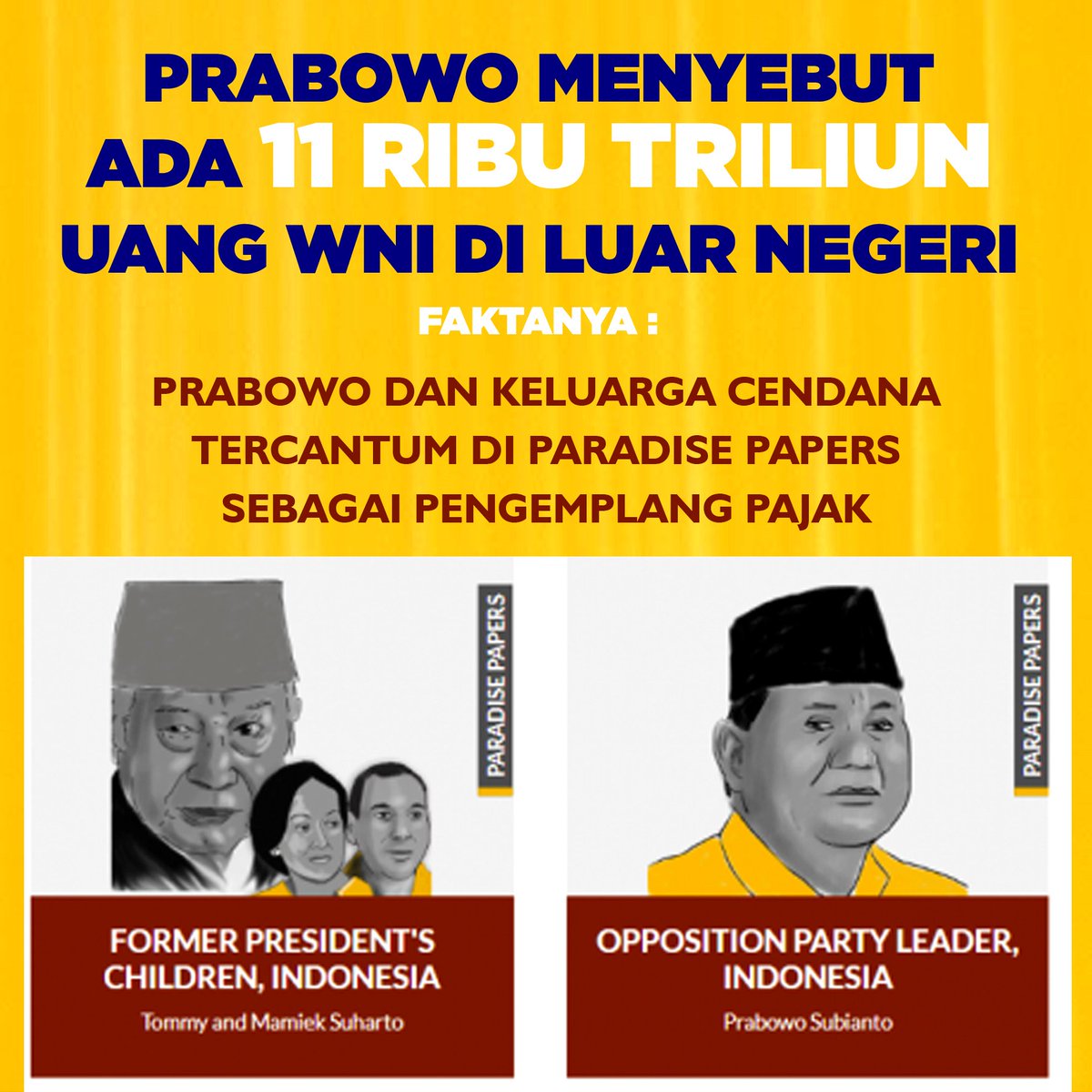 GusfinaWinda's tweet photo. Kadang perkataan Pak Prabowo ini seolah lempar batu sembunyi tangan. Berteriak kepada orang lain bahwa banyak uang Indonesia yang keluar negeri bahkan sampai 11 triliun. Tapi ternyata uangnya juga dipertanyakan apakah pergi ke luar negeri atau enggak kare https://t.co/jTNdr16FdR https://t.co/rq7IyoLvKi
